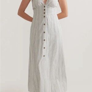 Marine Layer Camila Stripe Sleeveless Hemp Blend Maxi Dress